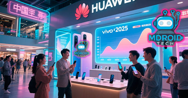 Huawei lidera vendas de celulares na China em 2025, superando a Vivo