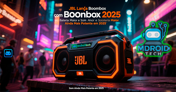 JBL Lança Boombox com Bateria Maior e Som Ainda Mais Potente em 2025