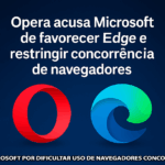Opera acusa Microsoft de favorecer Edge e dificultar concorrência de navegadores