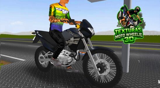 Skin Honda Falcon NX4 Preta – Realismo Total no Moto Wheelie 3D