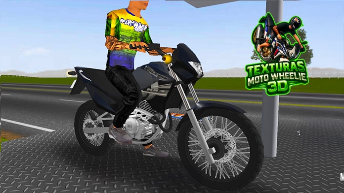 Skin Honda Falcon NX4 Preta – Realismo Total no Moto Wheelie 3D