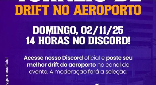 Torneio de Drift no Aeroporto – Sebby Games 2025 | Ganhe até R em Prêmios